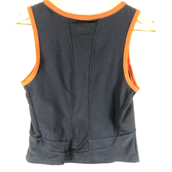 Nike Shirt Blue Orange Scoop Neck Tank Top Dri Fit Center Logo Size X Small - Picture 11 of 12